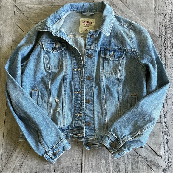 Mossimo Supply Co. Jackets & Blazers - Mossimo Supply Jean Denim Jacket Distressed